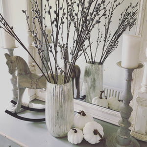 Tall Faux Pussy Willow Stem Spring Branches For Vase
