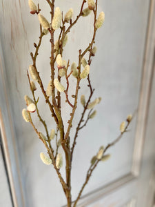 Faux Pussy Willow Branch With Catkins Length 84cm