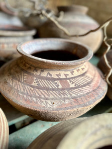 Unique Indian Clay Rustic Pot Vintage Handmade Terracotta Vase One Of A Kind Approx Size 30-40cm