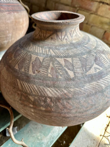 Unique Indian Clay Rustic Pot Vintage Handmade Terracotta Vase One Of A Kind Approx Size 30-40cm