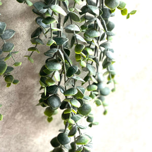 Artificial Trailing Eucalyptus Plant Faux Hanging Green Everlasting Stem Length 75cm