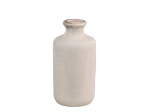 Ceramic Cream Bottle Vase | Crackle Glazed Finish | Dried Flower Vase | Available In Two Sizes