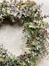 Load image into Gallery viewer, Large Eucalyptus Wreath - 50cm Faux Spring Front Door Wreath Artificial All Year Round Wreath Outdoor/Indoor Wreath