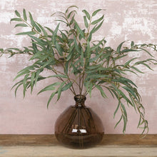 Load image into Gallery viewer, Faux Willow Eucalyptus Branch Artificial Green Foliage Tall Branched Eucalyptus Stem Approx 117cm