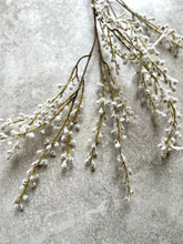 Load image into Gallery viewer, Tall White Willow Spray Branch For Spring Flower Arrangement Artificial White Fluffy Catkins Faux Spring Blossom