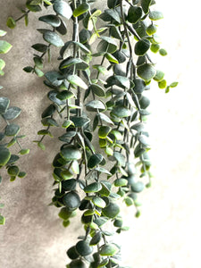 Artificial Trailing Eucalyptus Plant Faux Hanging Green Everlasting Stem Length 75cm