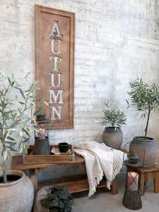 Faux Olive Tree In Rustic Grey Ceramic Pot | Artificial Indoor Plant | Available in 3 Sizes | Realistic Olive Branches